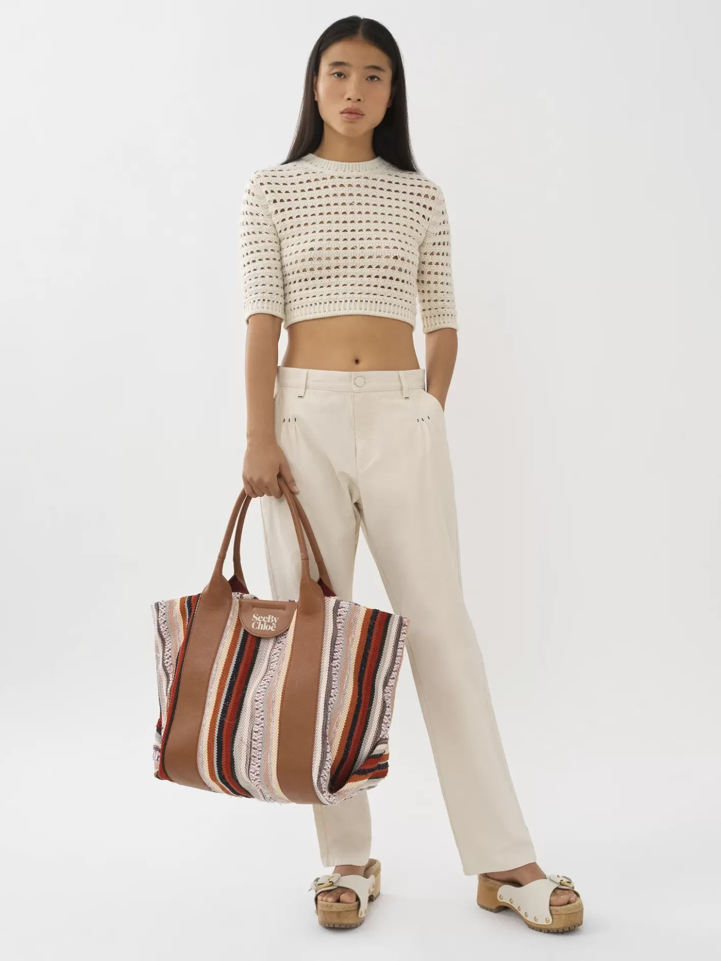 Hot Chloé White Denim Pants