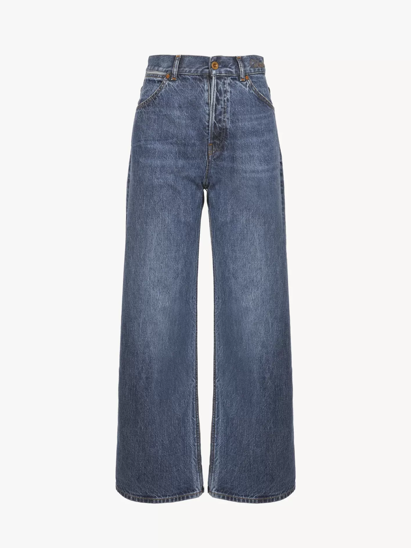 Shop Chloé Wide Cropped Jeans