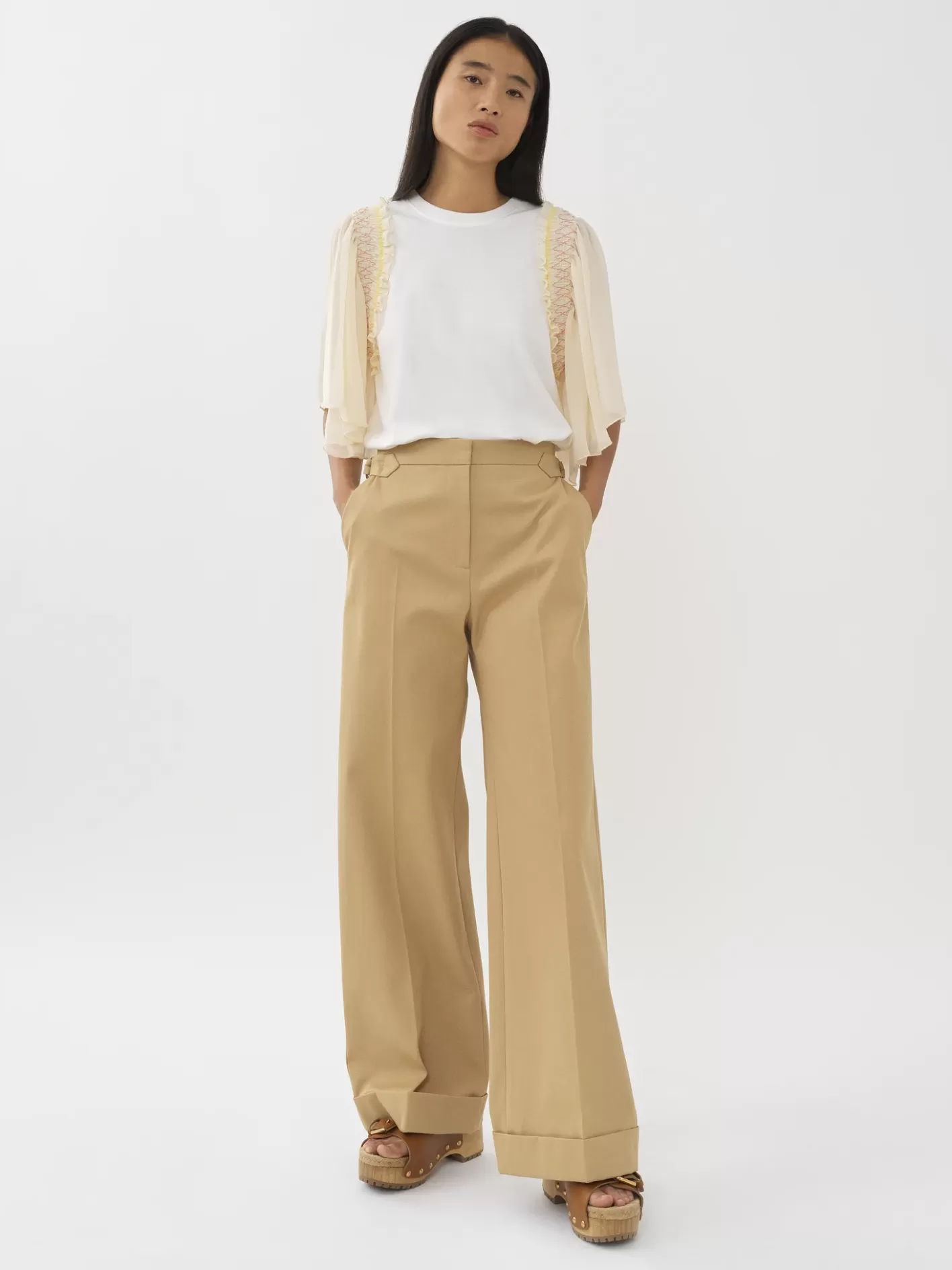 Outlet Chloé Wide Cuffed Trousers