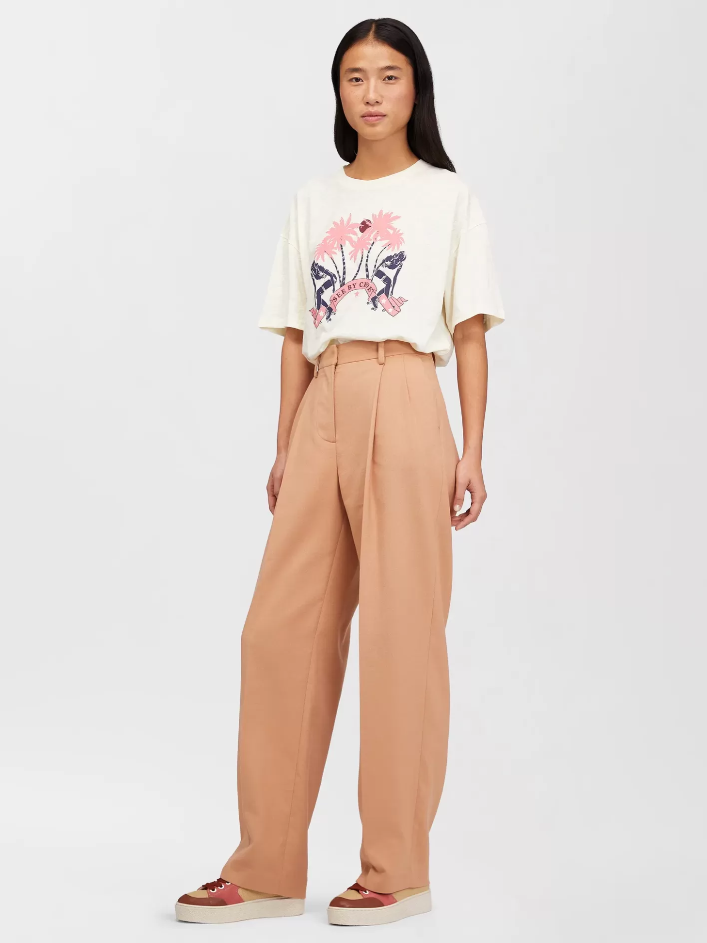 Fashion Chloé Wide Leg Trousers