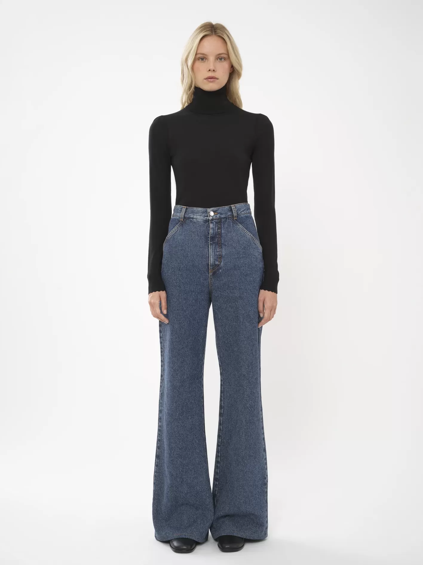 Store Chloé Wide-Leg Sailor Jeans