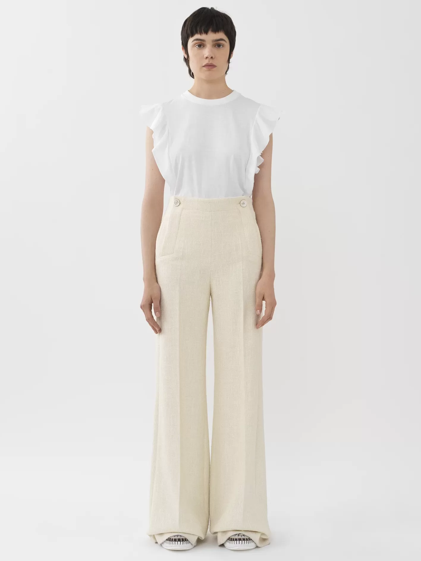 Cheap Chloé Wide-Leg Sailor Trousers