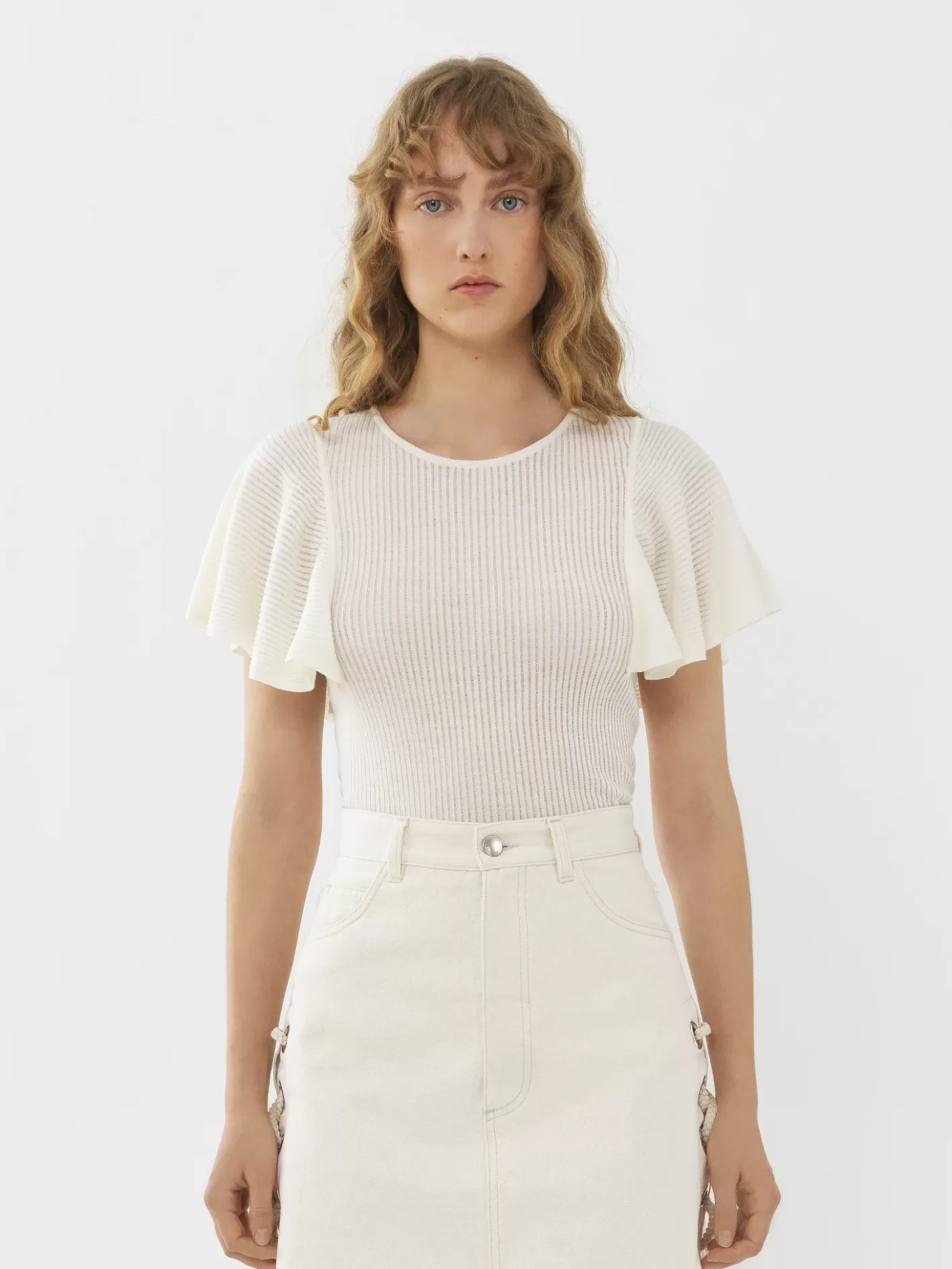 Shop Chloé Wing-Sleeve Top