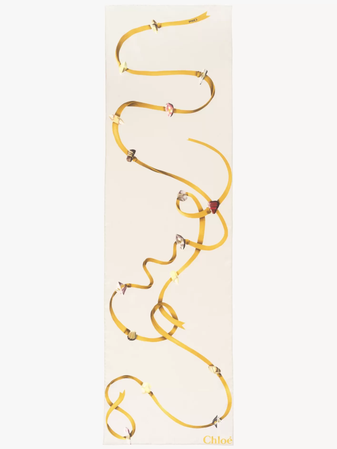 Fashion Chloé Zodiac Water Printed Scarf